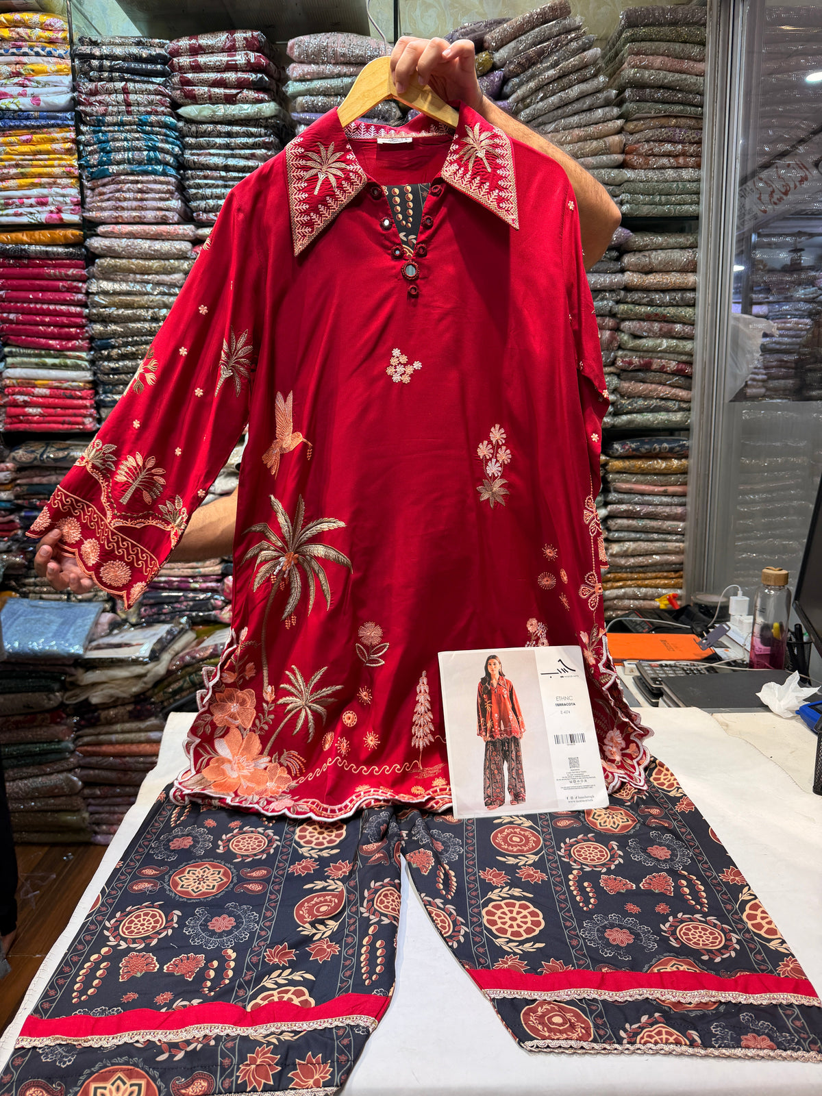 ETHNC KURTA SET E-4174 2PC