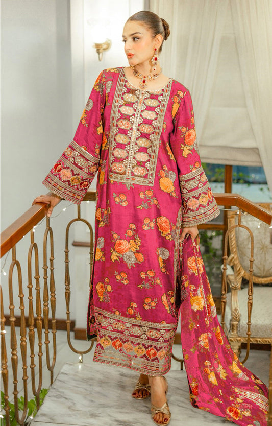 ANEELAS SILK PRINT SHOCK