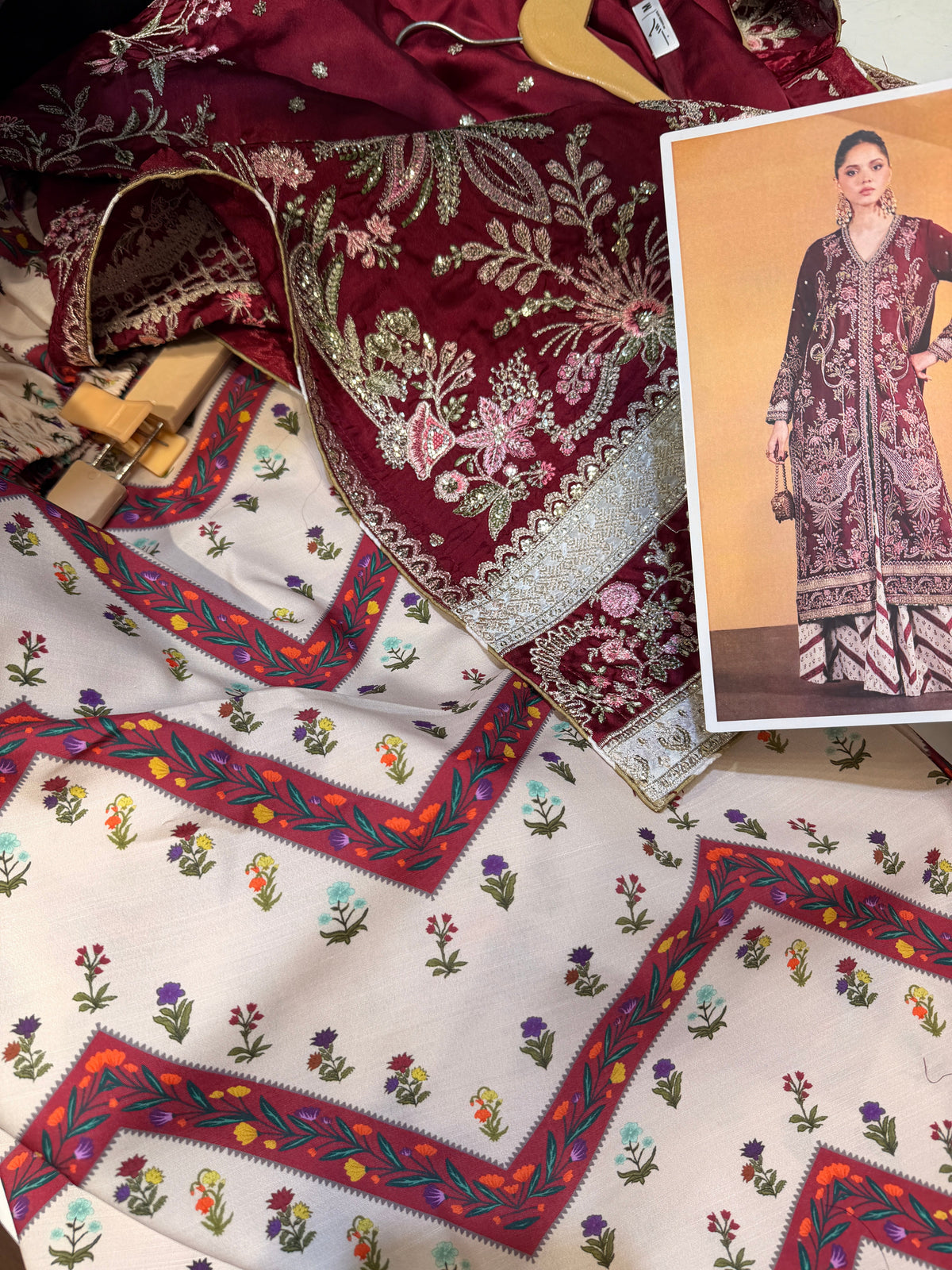 ETHNC SILK KAFTAN 2PC E-1212 STICHED (Delivery Time 10 to 15 Days)