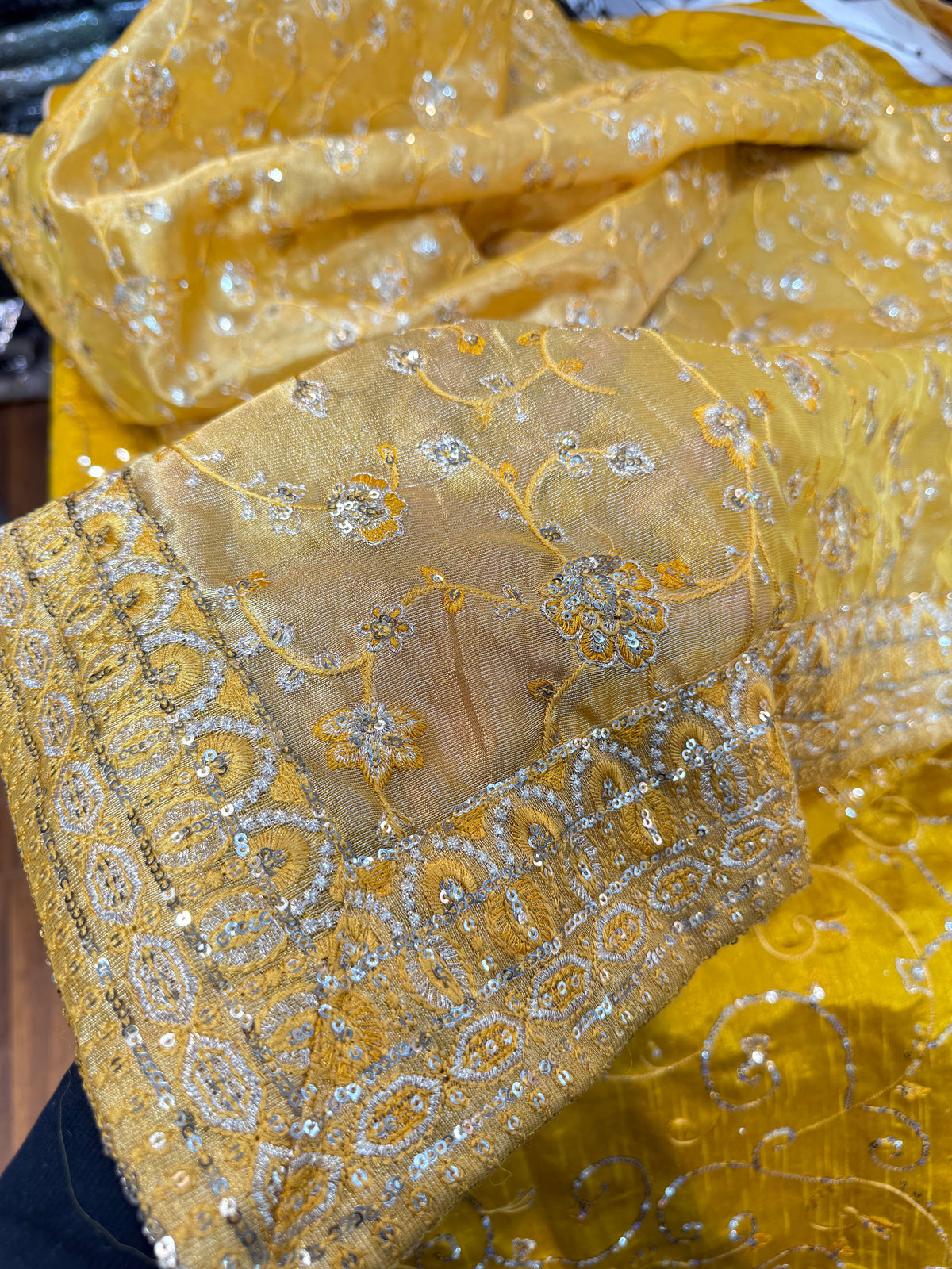 AIK RAW SILK MUSTARD
