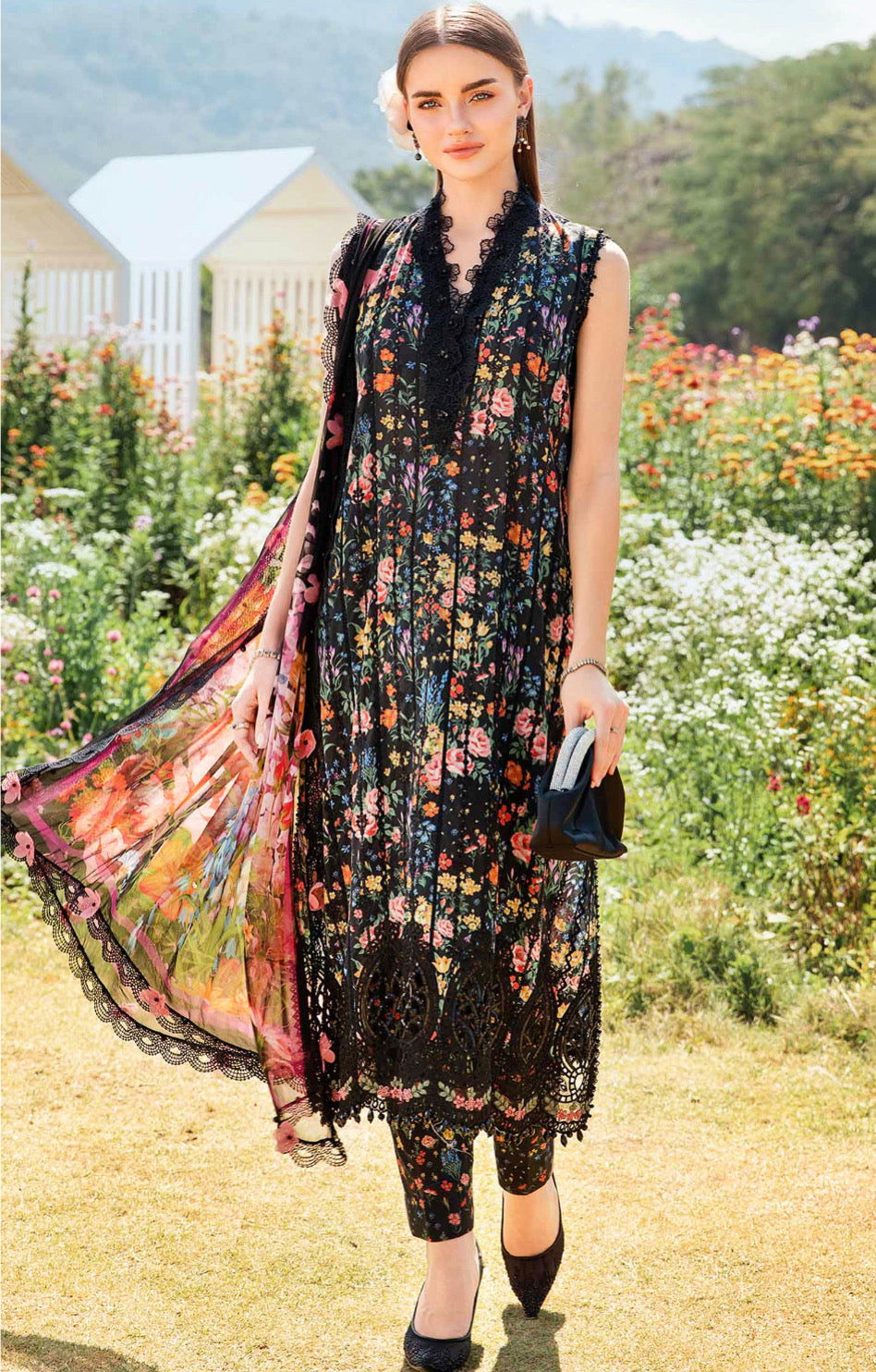 MARIA.B LAWN BLACK MPT-2507-B