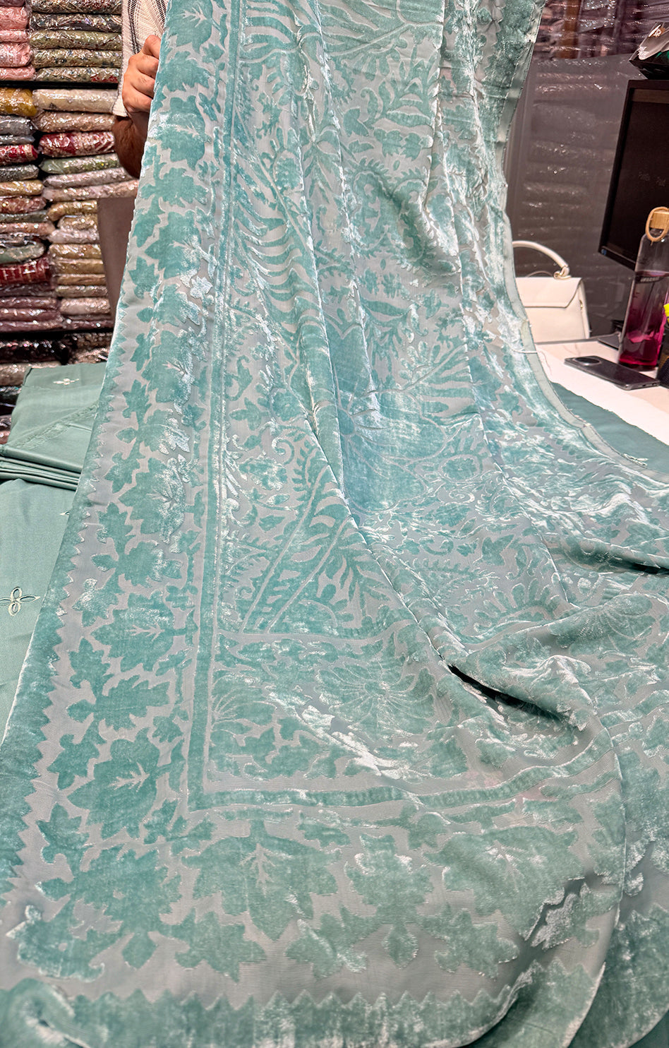 BATIK DHANAK PALACHI SHAWL 3PC