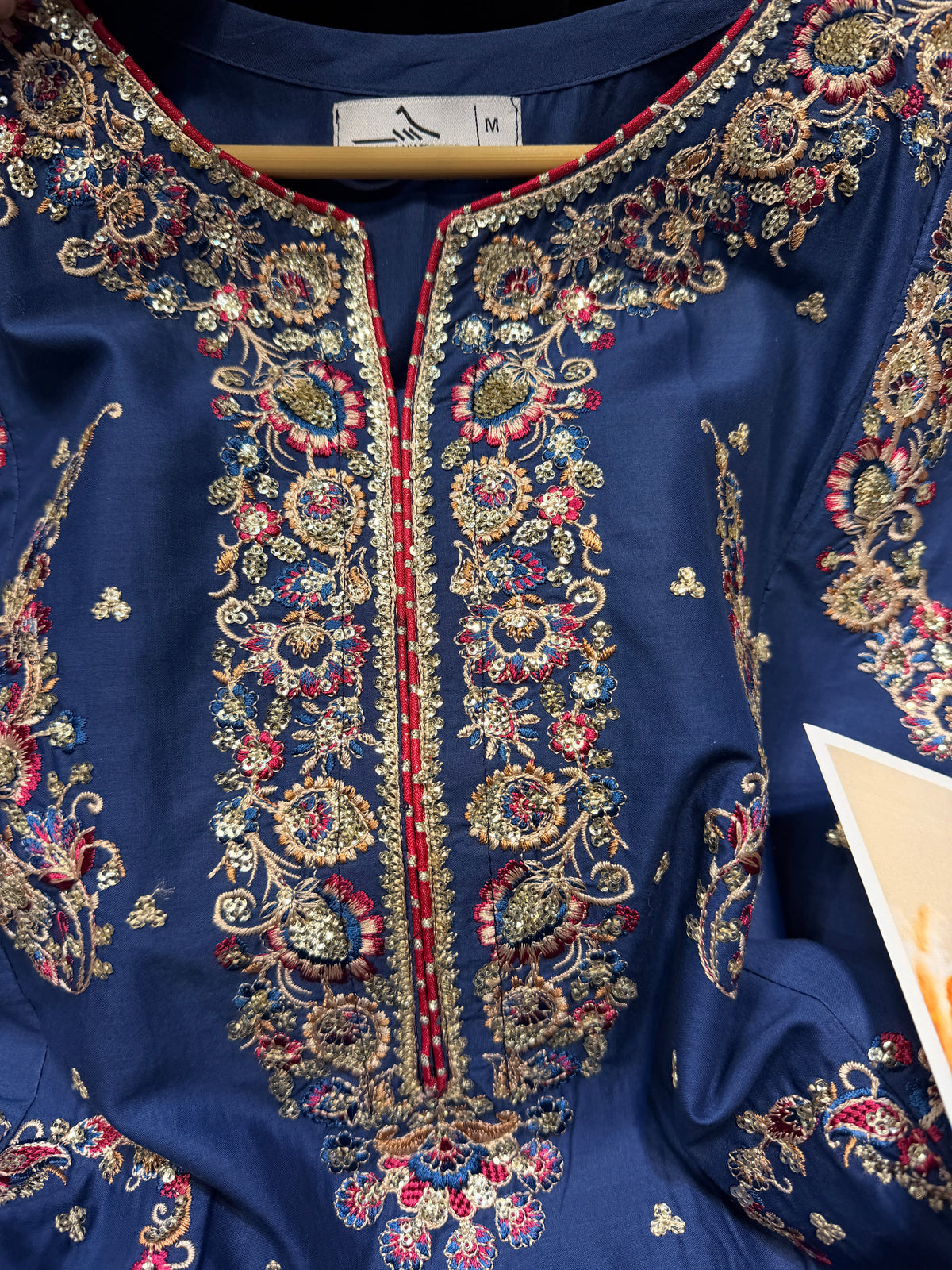 ETHNC KURTA SET 2PC E-623 COBALT