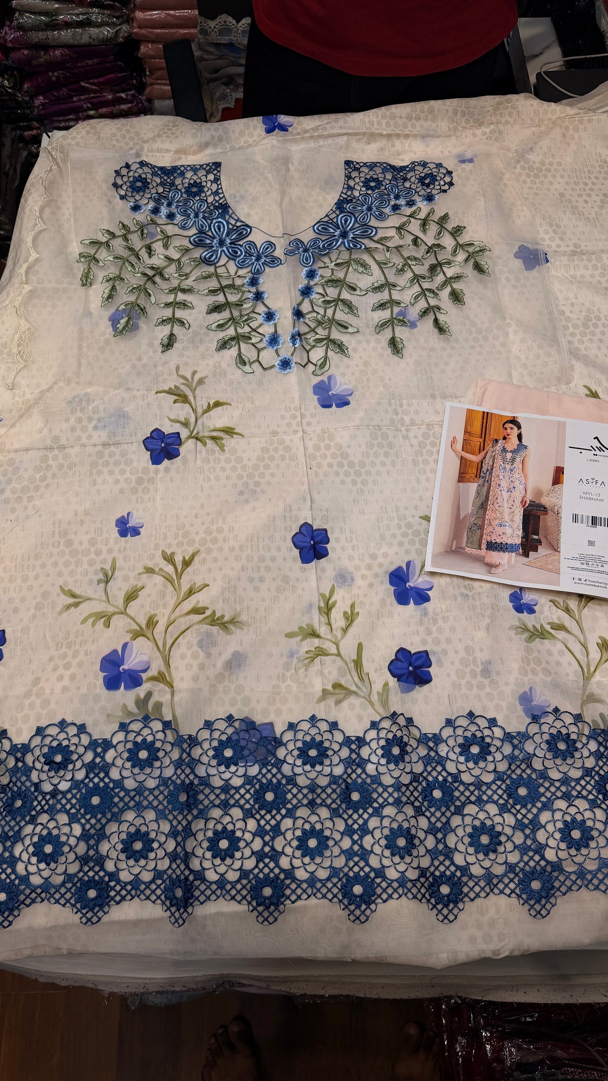 ASIFA NABEEL LAWN MVL 13 SHABNAM