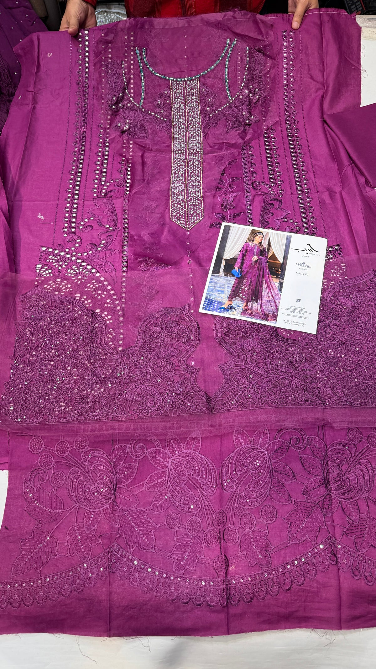 MARIA.B LAWN D-2502 MAGENTA