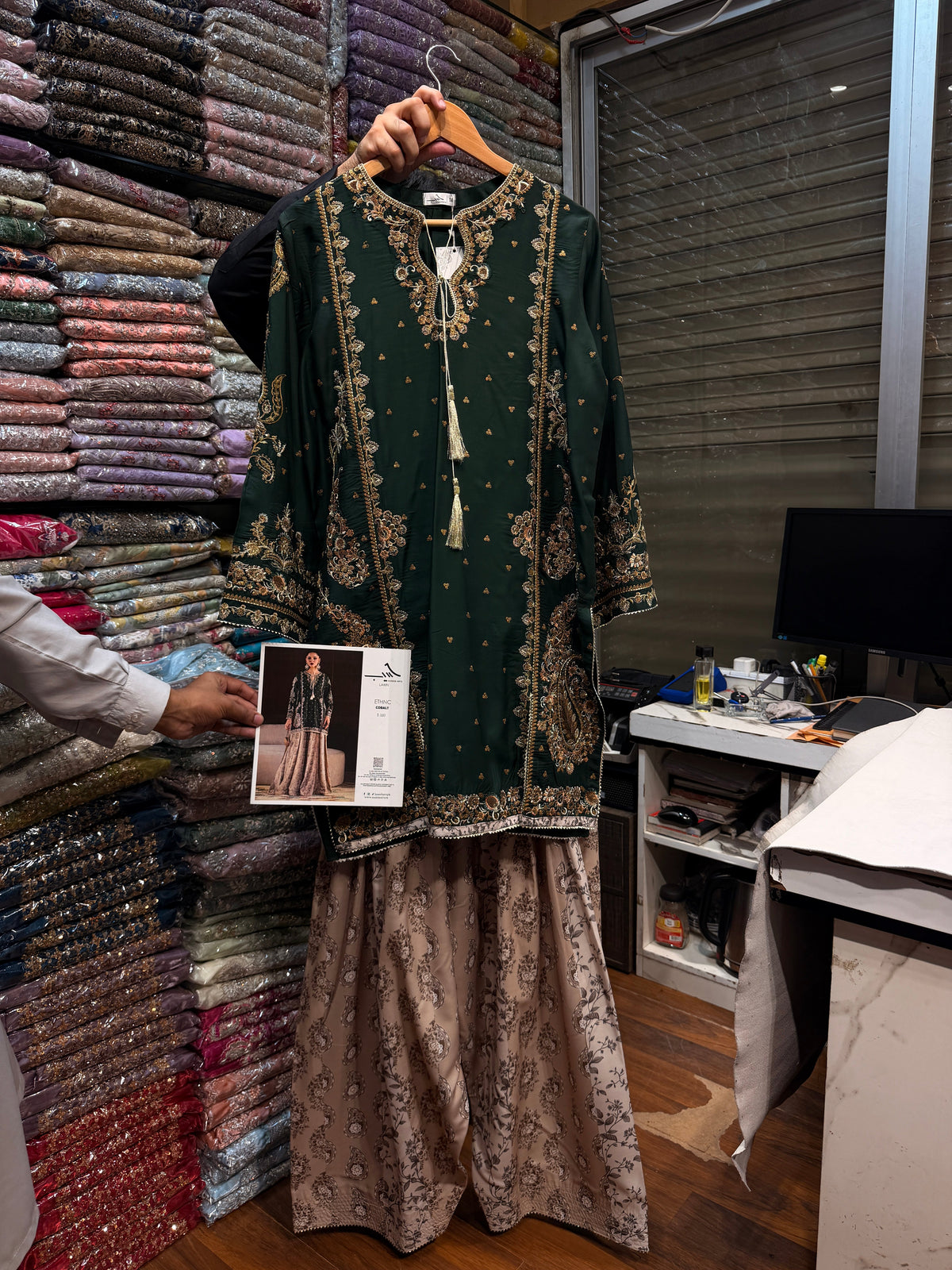 ETHNC KURTA SET VISCOSE E-1110