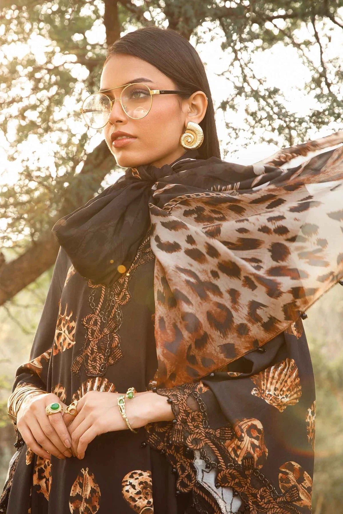 KHADDAR PRINT 3 PC UNSTICHED KH BLACK 2