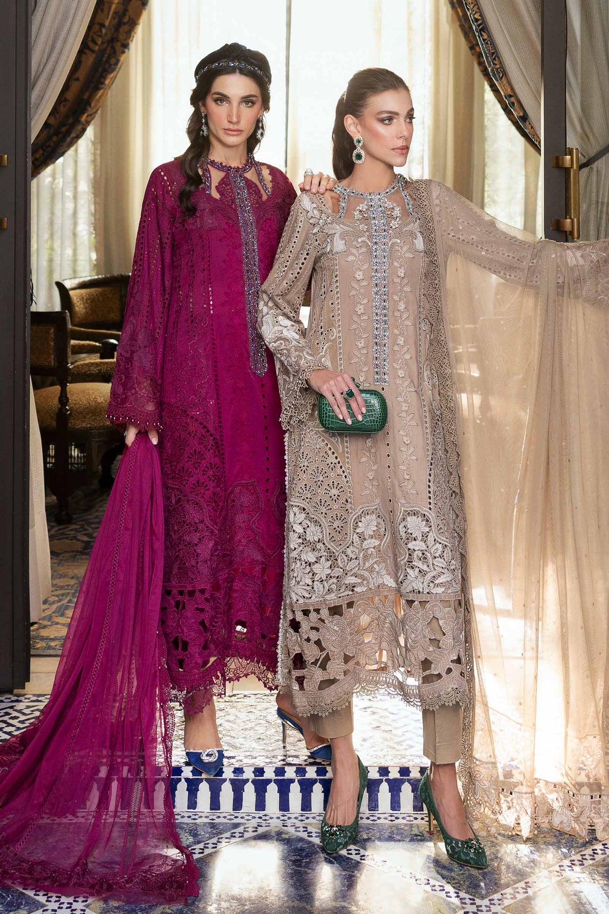 MARIA.B LAWN D-2502 MAGENTA