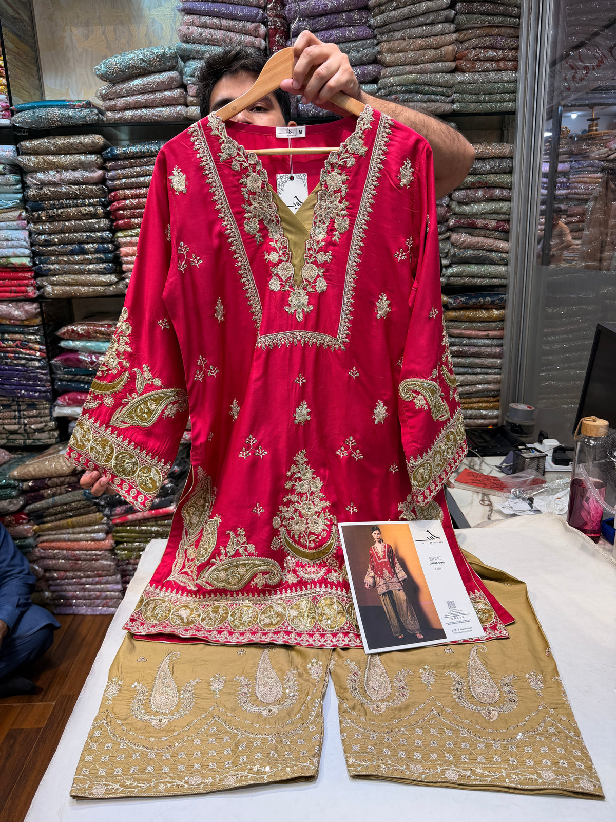 ETHNC KURTA SET VISCOSE E-1103 2PC (Delivery Time 10 to 15 Days)