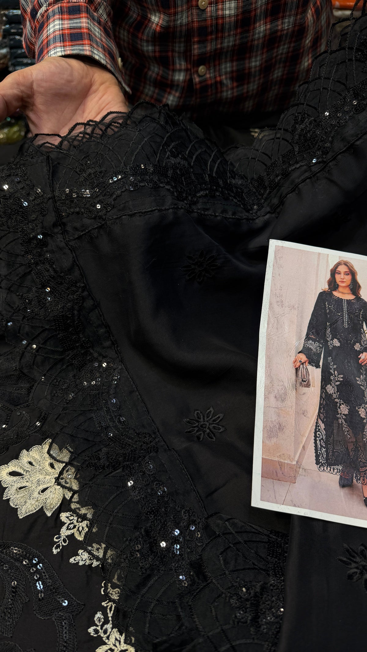 MARIA.B LAWN EL-25 BLACK
