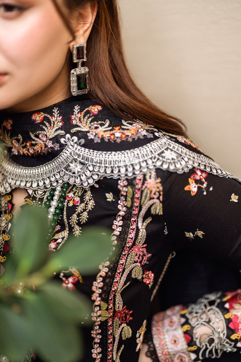 QALAMQAR LAWN FK-15 HANNAH BLACK