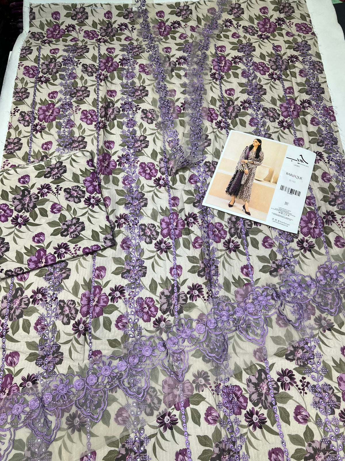 BAROQUE LAWN GRAY D-151