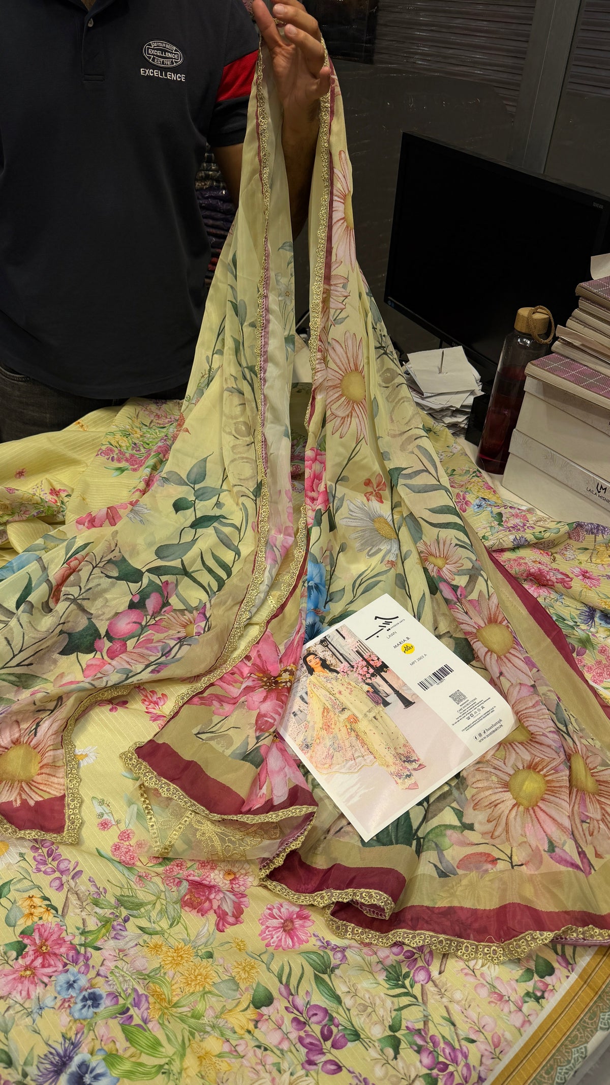 MARIA.B LAWN 2603 PISTACHIO
