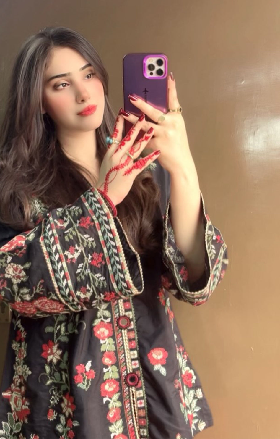 ETHNC BLACK & RED  2PC