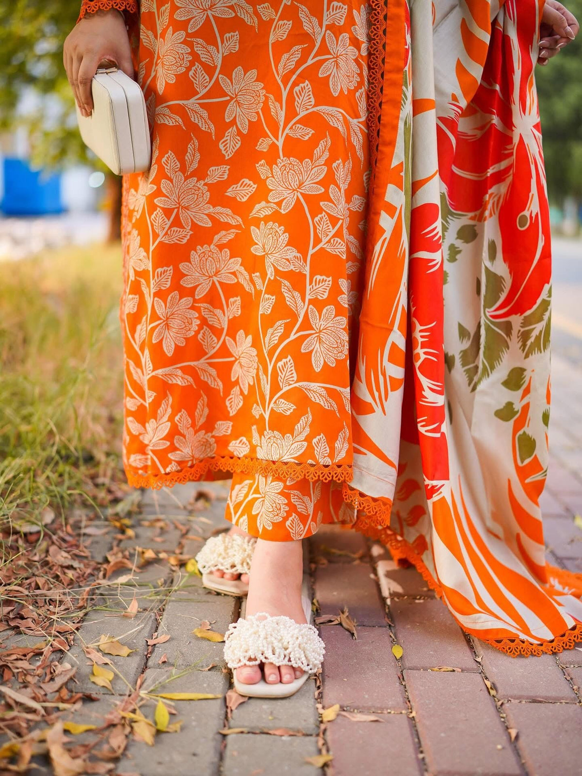 ANEELASSILK ORANGE