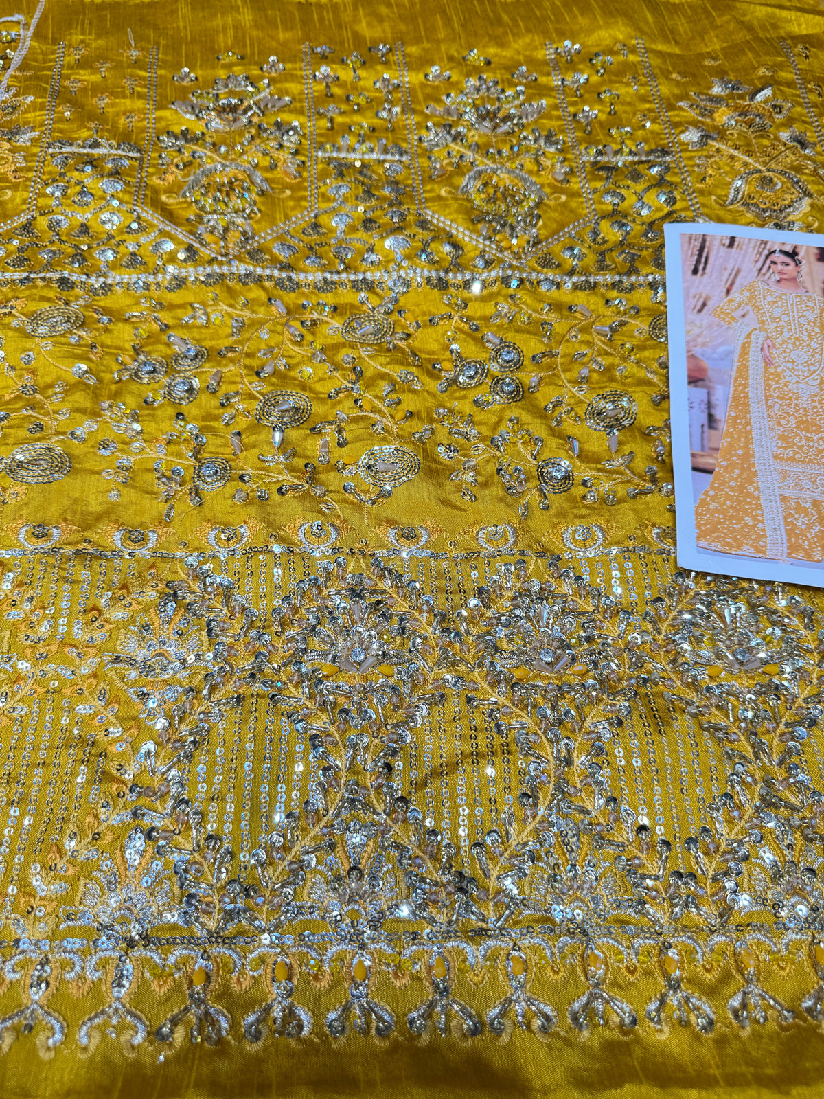 AIK RAW SILK MUSTARD