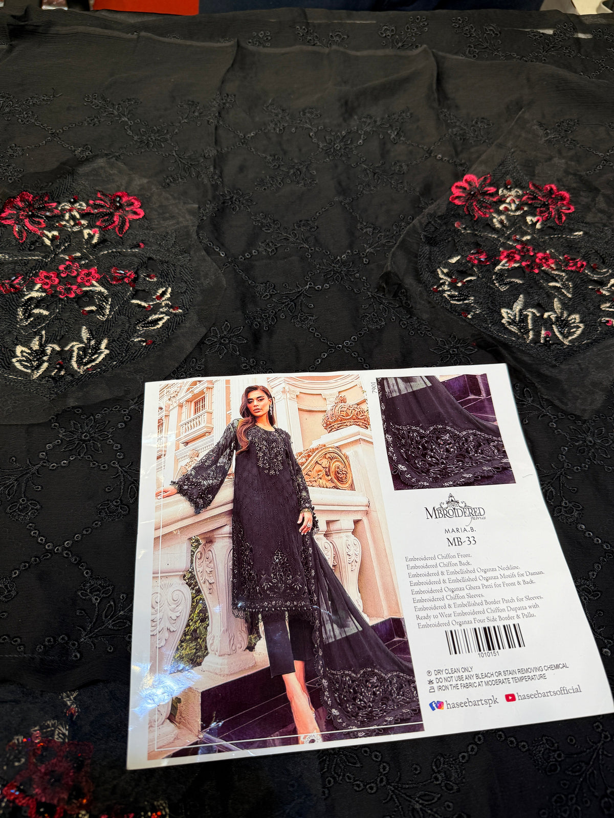 MARIA.B 33 CHIFFON BLACK