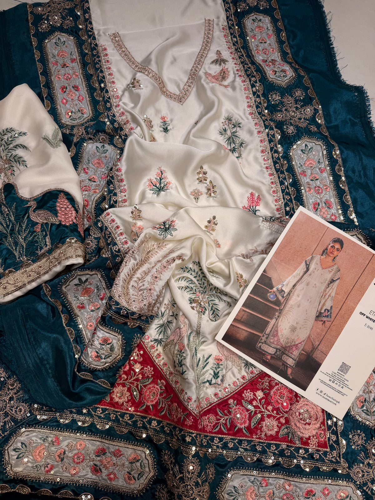 ETHNC SILK E-1024 KAFTAN 2PC