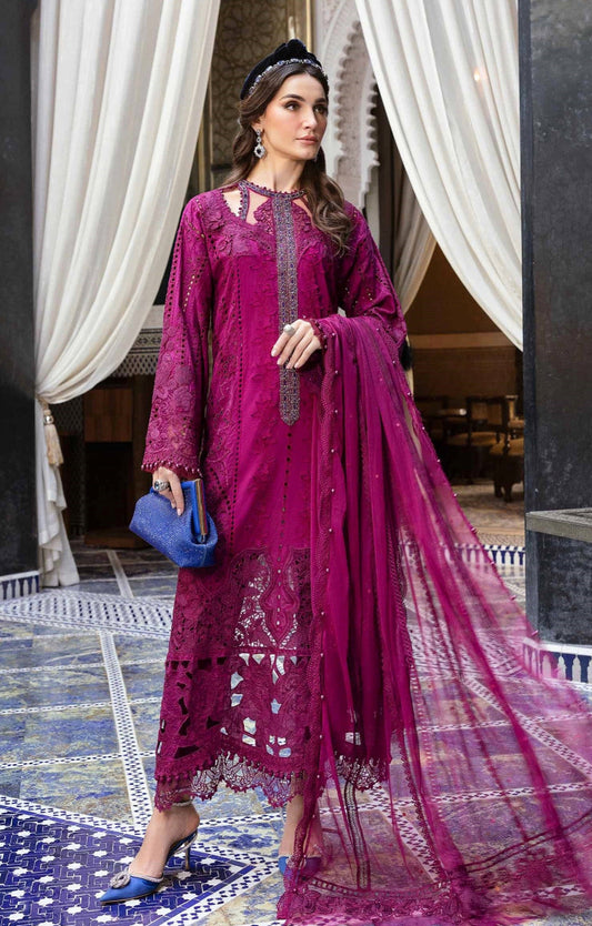 MARIA.B LAWN D-2502 MAGENTA