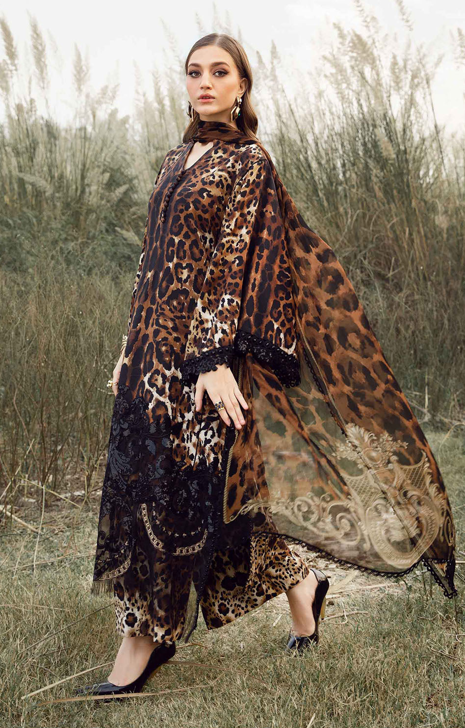 MARIA.B KHADDAR KH TIGER BROWN