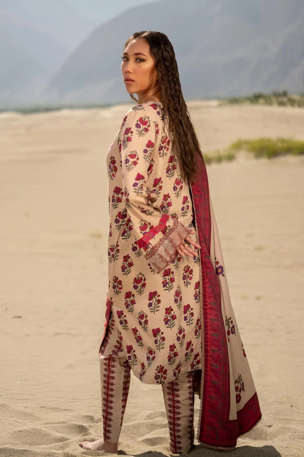 MARIA.B KHADDAR KH-02 BEIGE