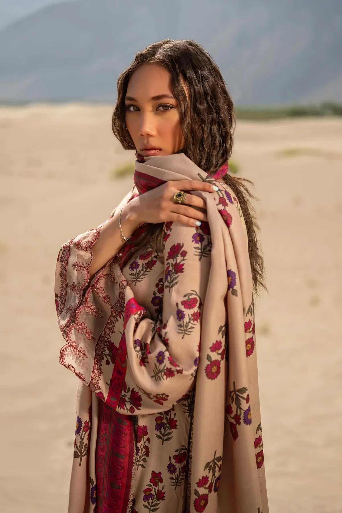MARIA.B KHADDAR KH-02 BEIGE