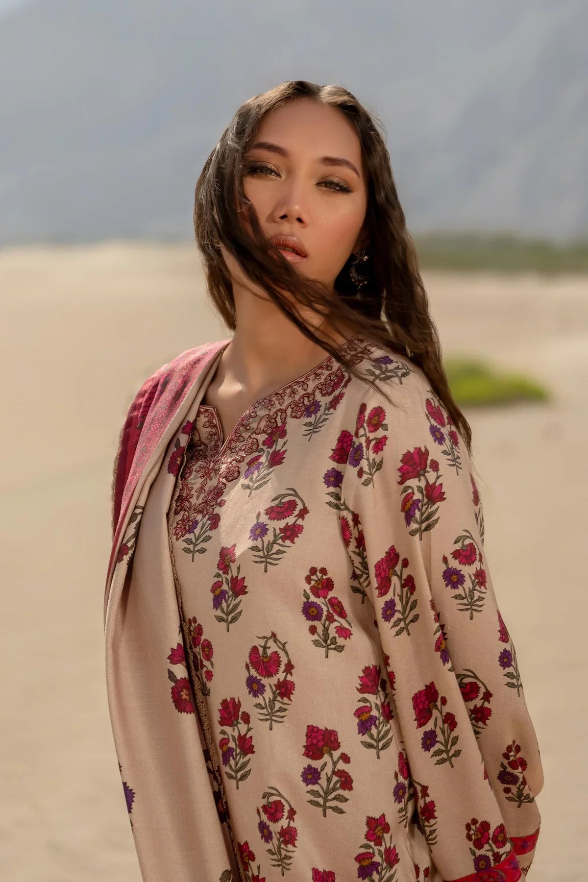 MARIA.B KHADDAR KH-02 BEIGE
