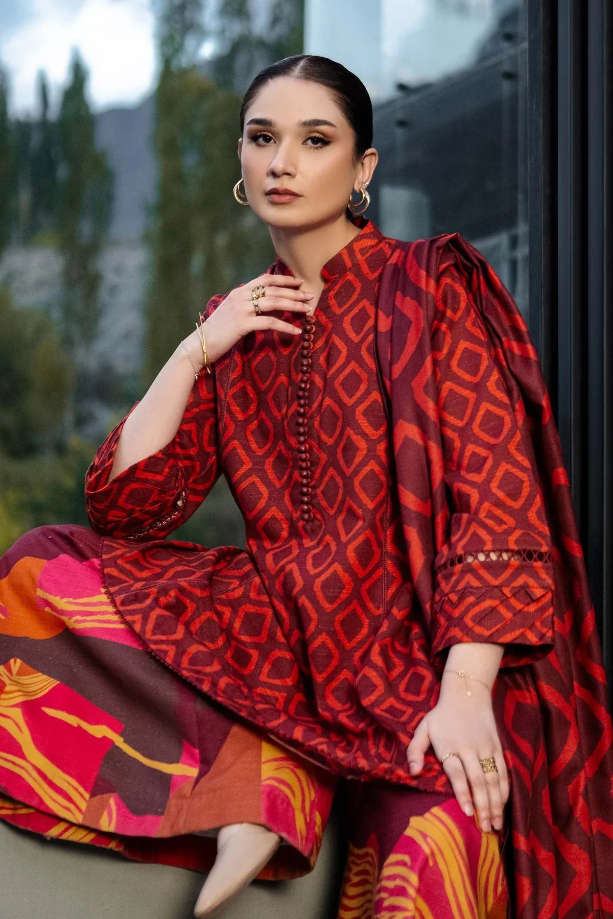 KHADDAR PRINT 3 PC UNSTICHED KH-506B