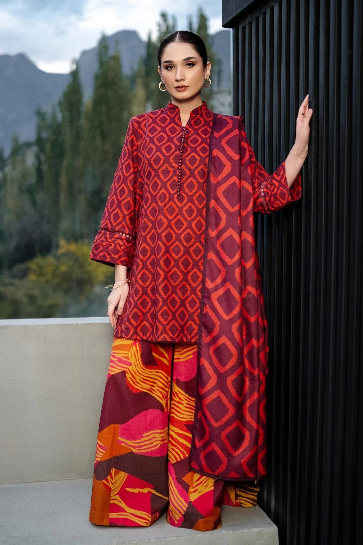 KHADDAR PRINT 3 PC UNSTICHED KH-506B