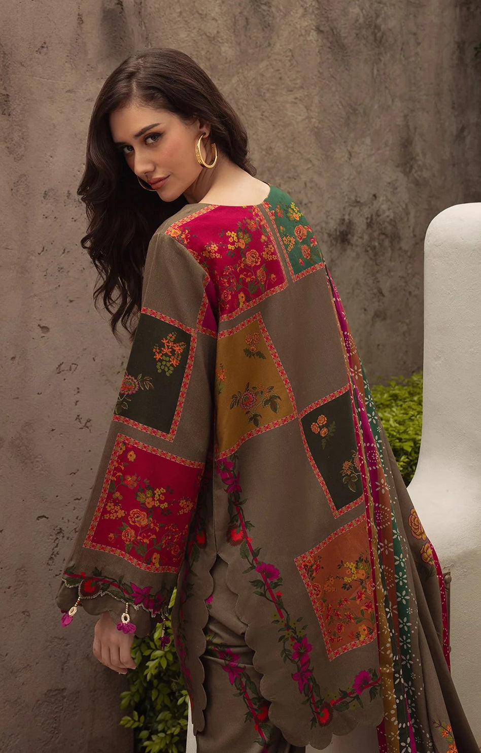 CHARIZMA POLY SILK STICHED 3PC