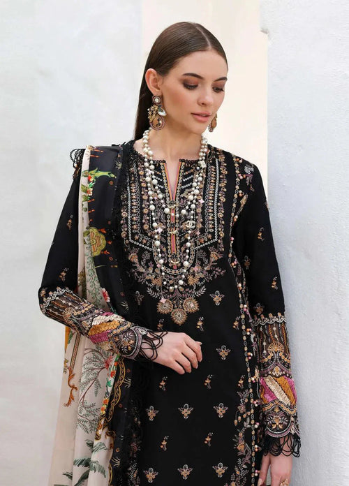 Elysia by Kanwal Malik Embroidered Lawn Suits Unstitched 3 Piece KM24E Noire