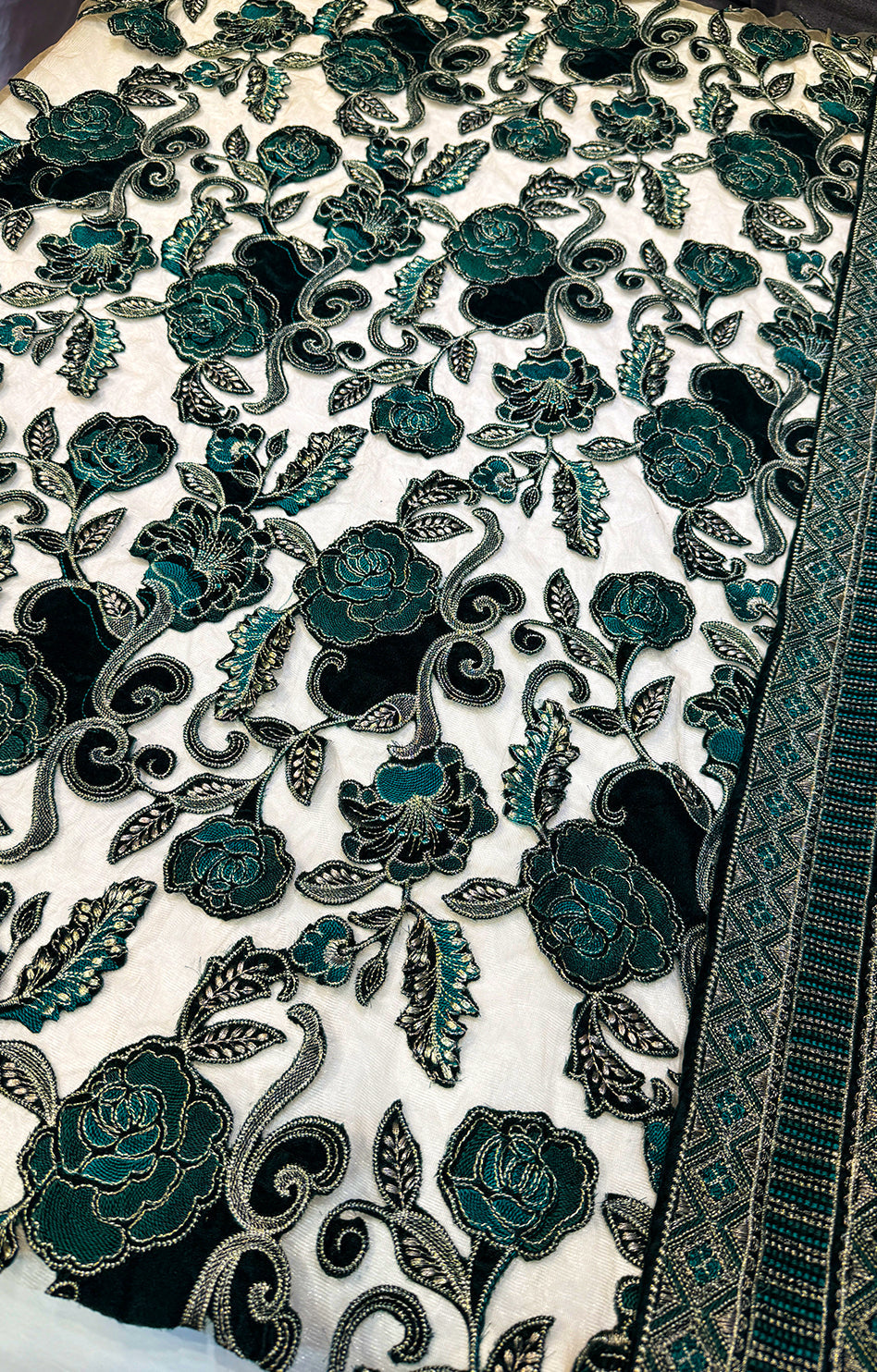 HUSSAIN REHAR 05 VELVET CUTWORK