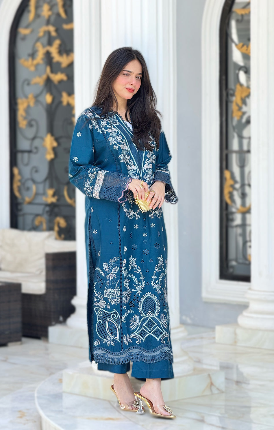 QALAMKAR LAWN 2PC RTW SB02
