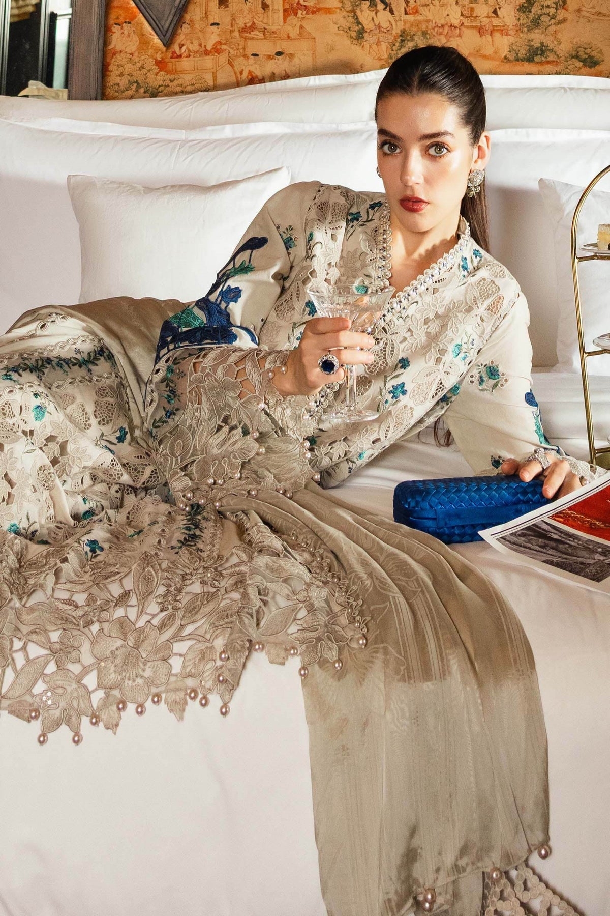 Maria B Luxury Embroidered Lawn Unstitched 3Pc Suit-EL-26-08